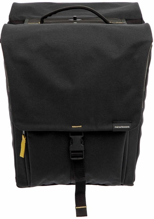 Dubbele fietstas New Looxs Tulum 32 liter 35 x 17 x 37 cm (2x) - zwart afneembaar
