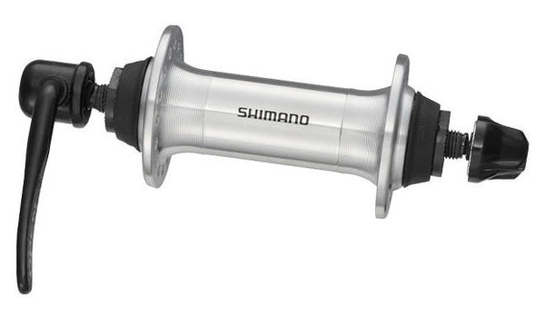 Voornaaf Shimano RM70 QR 36 gaats - zilver