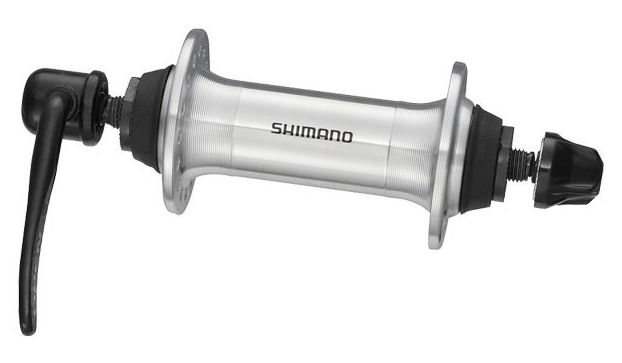 Voornaaf Shimano RM70 QR 36 gaats - zilver