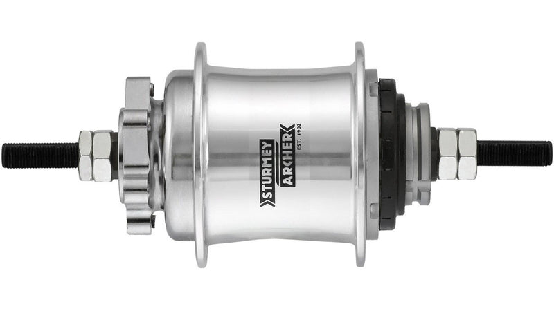 Versnellingsnaaf 2 speed Sturmey Archer "Automatic A2K" 36 tands voor schijfrem - zilver