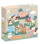 Studio C. boerderij 4 in 1 puzzel 19108