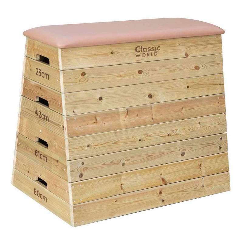 Classic World Houten 4-laagse Springkast Verstelbaar in Hoogte, 80cm