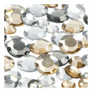 Strassstenen Gouden Flans Rond Divers, 360st.