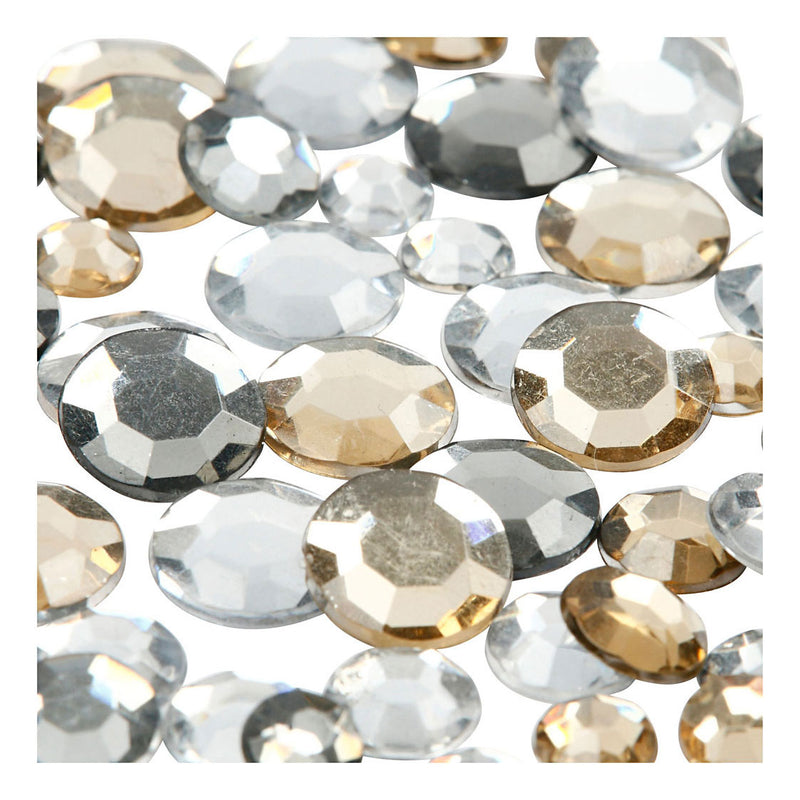 Strassstenen Gouden Flans Rond Divers, 360st.