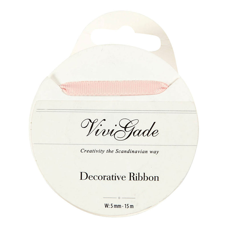 Decoratie Lint Lichtrood, 15m