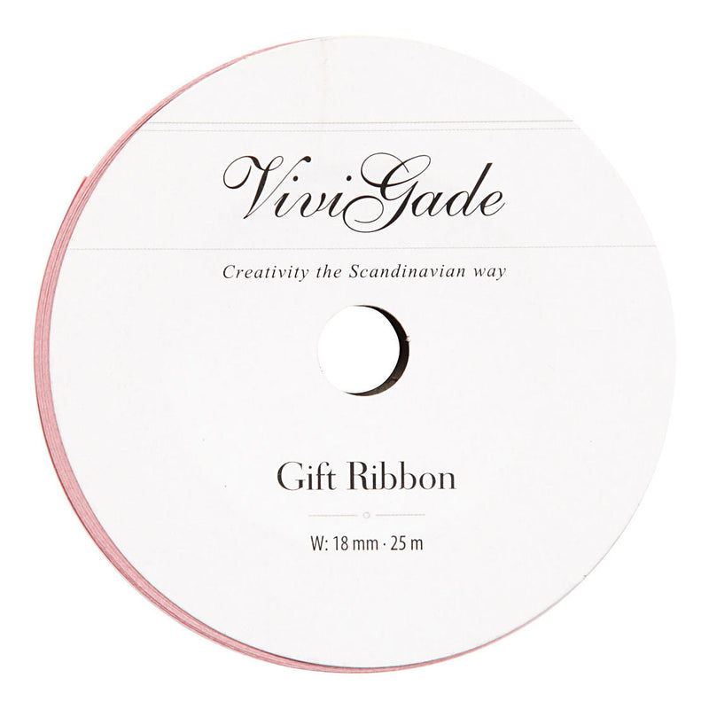 Cadeaulint Mat Lichtrood, 25m