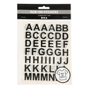 Rub-On Stickers Letters en Cijfers Zwart, 2 Vellen