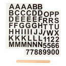 Rub-On Stickers Letters en Cijfers Zwart, 2 Vellen