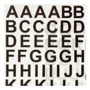Rub-On Stickers Letters en Cijfers Zwart, 2 Vellen