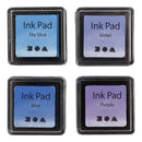 Stempelinkt Blauw Tinten/Paars, 4st.