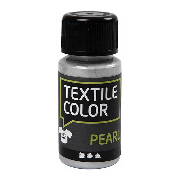 Textile Color Dekkende Textielverf - Zilver Parelmoer, 50ml