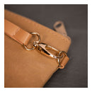 Faux Leather Tasje Bruin, 21x18cm