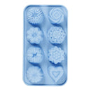 Siliconen Gietmal Cakejes Blauw