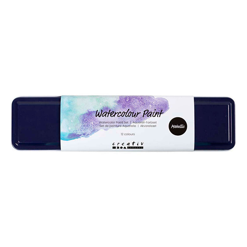 Aquarelset Metallic Kleuren - 12 Kleuren