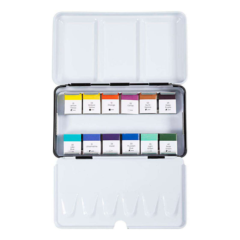 Art Aquarelverf Bloemen en Landschappen - 12 Kleuren