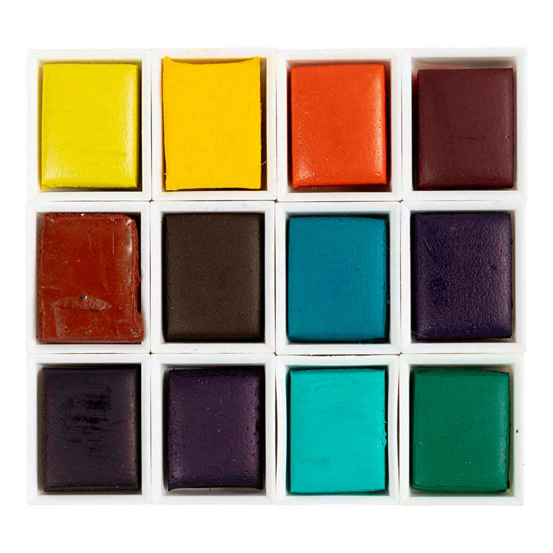 Art Aquarelverf Bloemen en Landschappen - 12 Kleuren