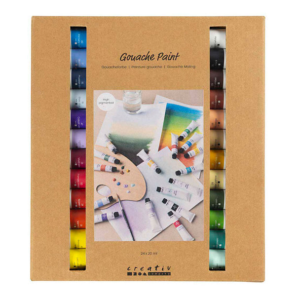 Gouacheverf Diverse Kleuren - 24x20ml.