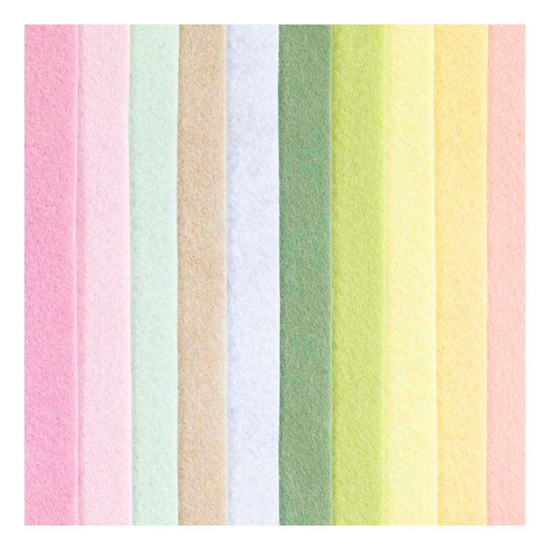 Hobbyvilt A4 Dikte 2mm Pastelkleuren - 10st.