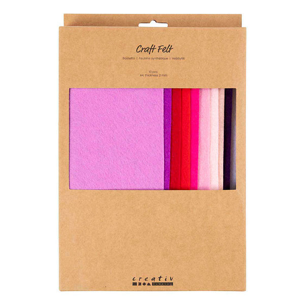 Hobbyvilt A4 Dikte 2mm Paars en Roze Harmonie - 10st.