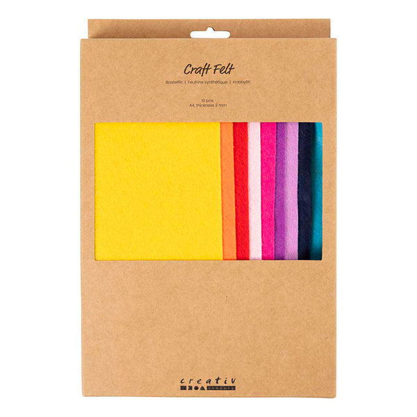 Hobbyvilt A4 Dikte 2mm Kleurrijk - 10st.