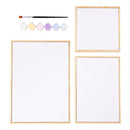 Set Gespannen Canvast met Verf en Kwast