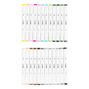 Tekenstift Lijndikte 1+8mm Pastelkleuren - 24st.