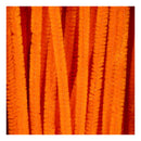 Chenille 6mm x 30cm Oranje - 50st.