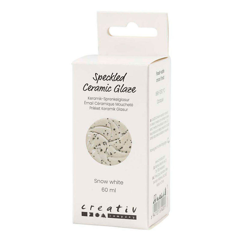 Gespikkeld Keramiek Glazuur 999-1060 C Dekkend Sneeuwwit - 60ml