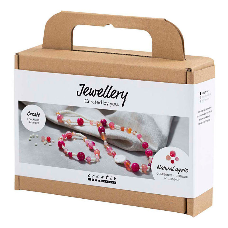 Mini Hobbyset Sieraden Halsketting en Armband Roze