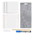 Mini Hobbyset Decoratie Porseleinen Onderzetters Blauw