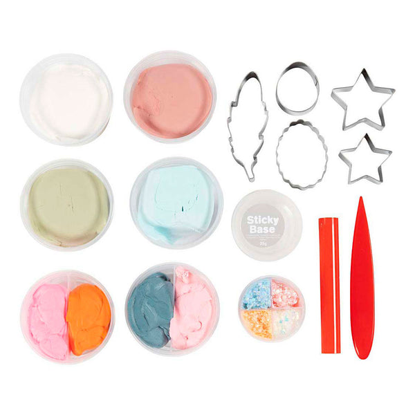 Hobbyset Bloemen Boetseren Pastelkleuren