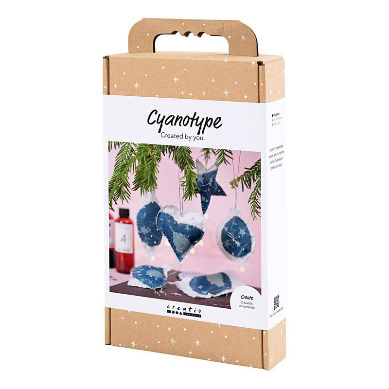 Hobbyset Cyanotypie Kerstdecoraties met Cyanotypie Blauw