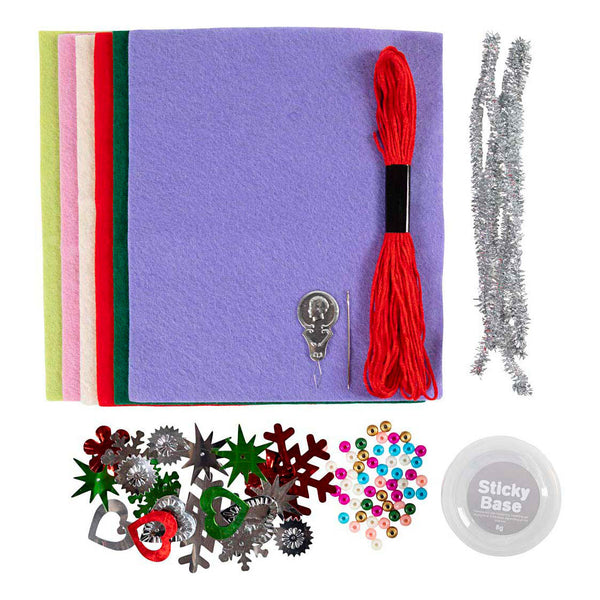 Mini Hobbyset Decoratie Vilten Kerstdecoraties