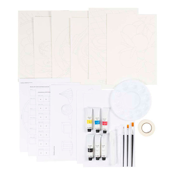 Starter Hobbyset Gouache Schilderijen