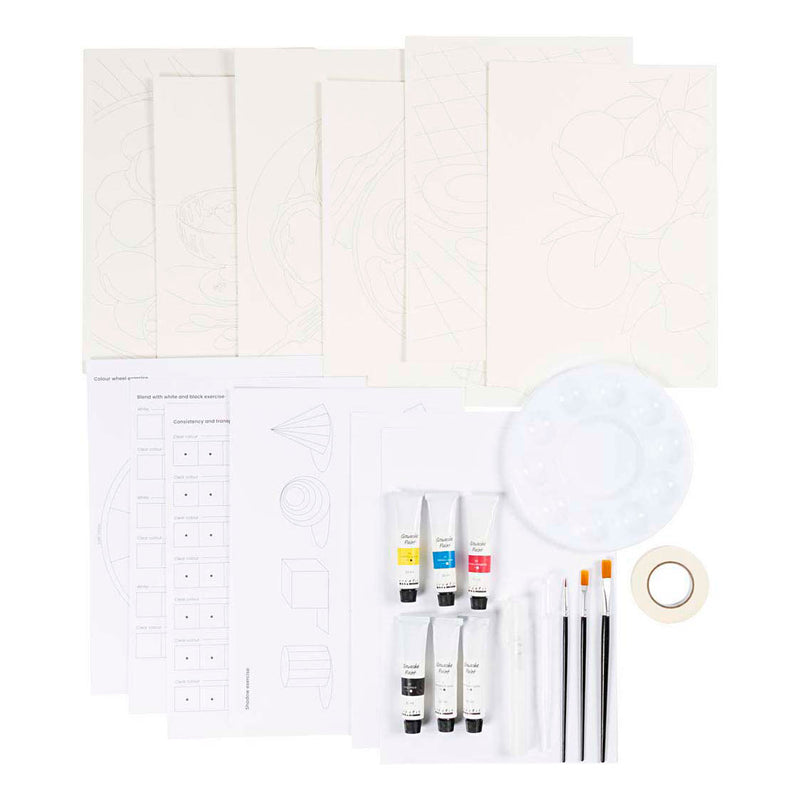 Starter Hobbyset Gouache Schilderijen