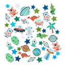 Foam Stickers UFO en Dinosaurus - 150st.