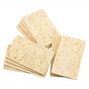 Bouwpakketje Houten 3D Jungledieren, Set van 4