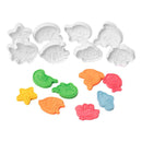 Colorations - Uitdrukvormpjes Zeedieren, 8st.