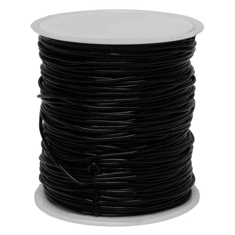 Colorations - Zwart Elastisch Koord - 50 m,  1 mm