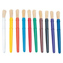 Colorations - Plastic Dikke Verfkwasten, 10st.