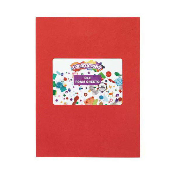 Colorations - Foam Vellen Rood, 10st.