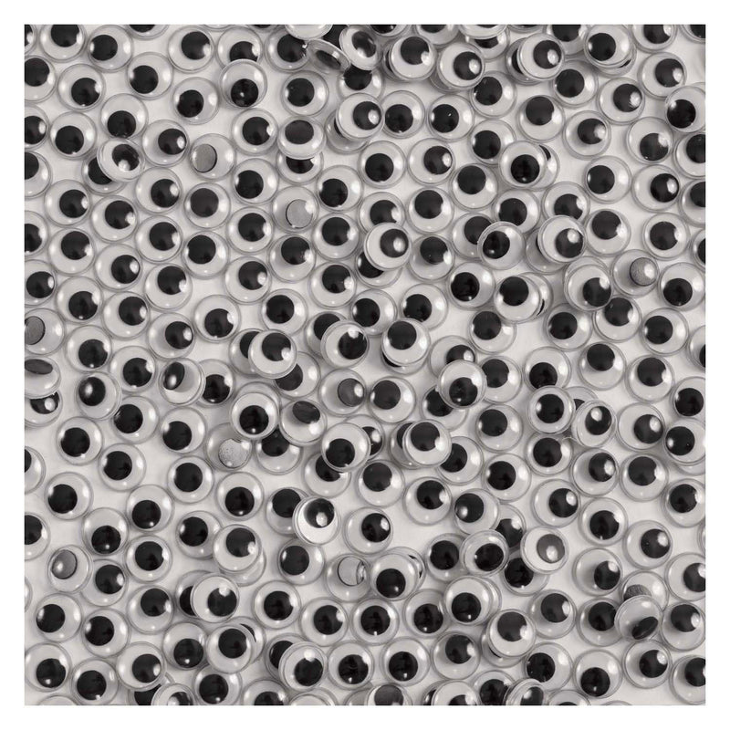 Colorations - Zwarte Zelfklevende Wiebeloogjes, 1000st.