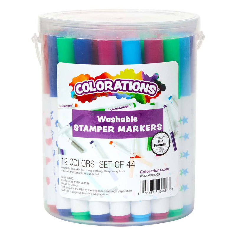 Colorations - Uitwasbare Stempelstiften, 44st.