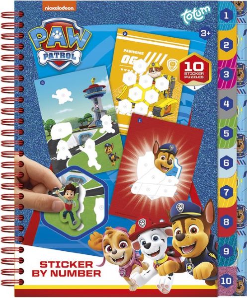 Totum PAW Patrol Stickeren op Nummer Boek
