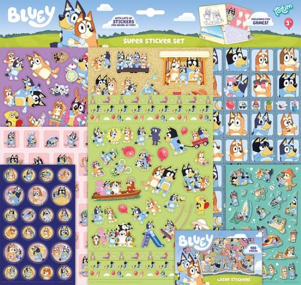 Bluey super stickerset 290099