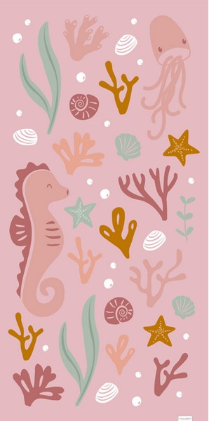 Little Dutch Badlaken Ocean Dreams Roze - 120cm