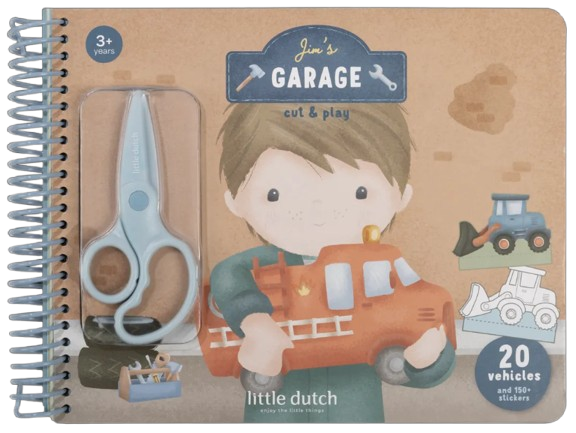 Jim's garage cut & play boek BT126831