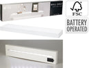 Wandplank met LED verlichting - Wit
