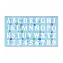 Plastic Tekensjabloon Cijfers & Letters