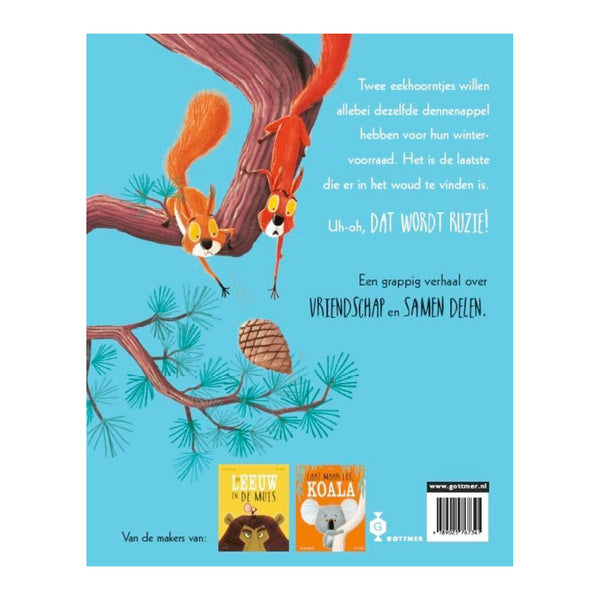 Twee vechtende eekhoorntjes